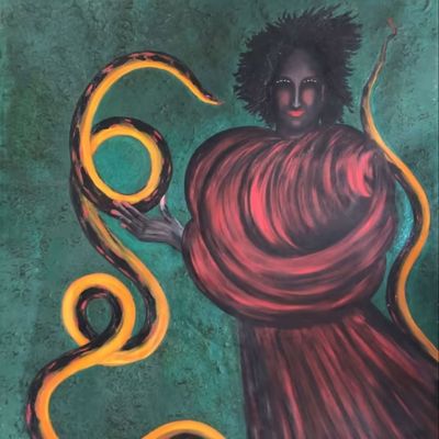 Snake Woman by Marian Spore Bush
