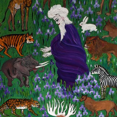 Man and Animals - Marian Spore Bush 