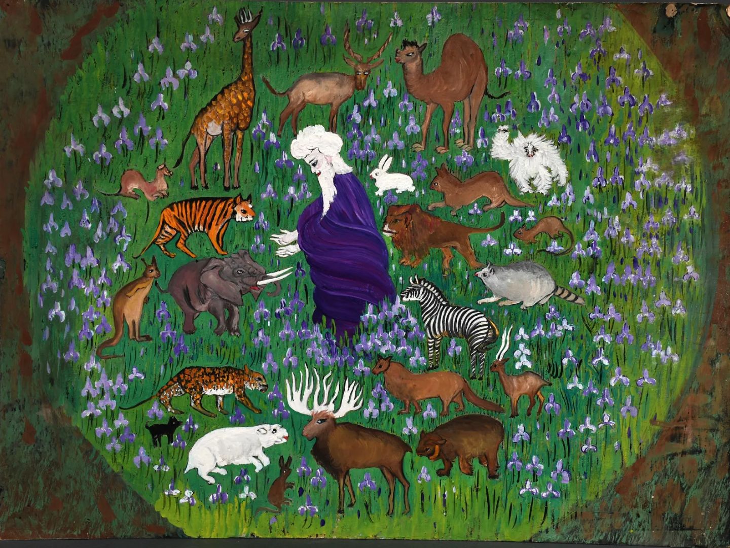 Man and Animals - Marian Spore Bush