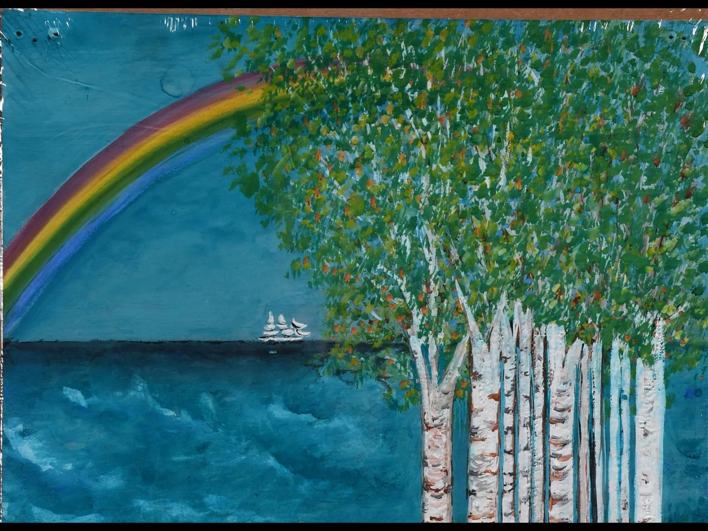 Rainbow and Boat - Marian Spore Bush