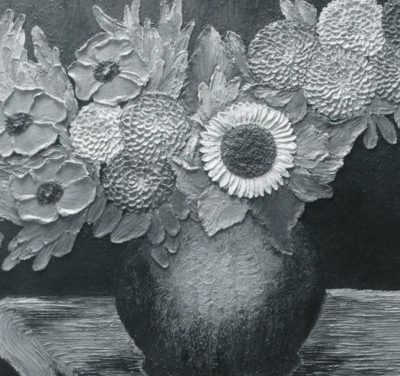 Poppies, Dahlias and Sunflower